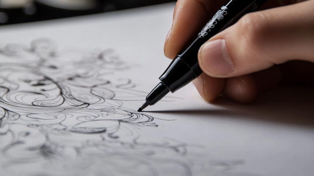 Les secrets des artistes pour maîtriser le dessin au feutre noir